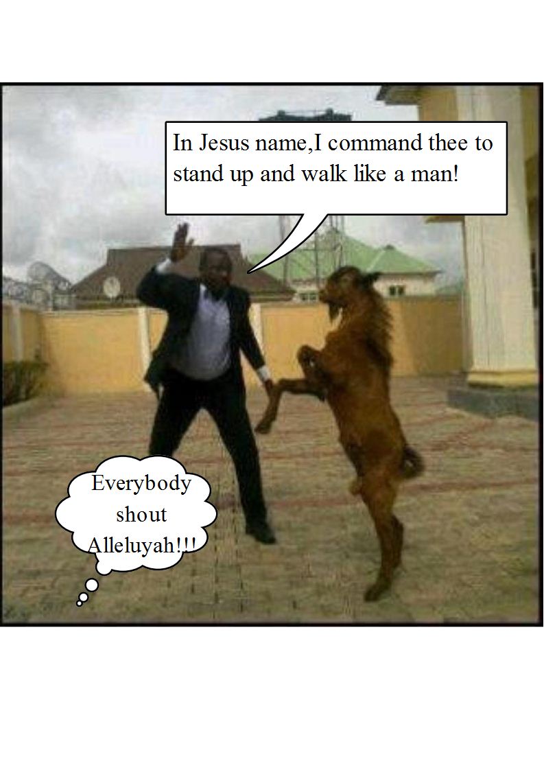Pastor Commands Goat To Stand Up and Walk.jpg