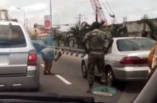 Oppression? Military Officer Orders ManTo Frog Jump For Scratching His Car [See Photo]